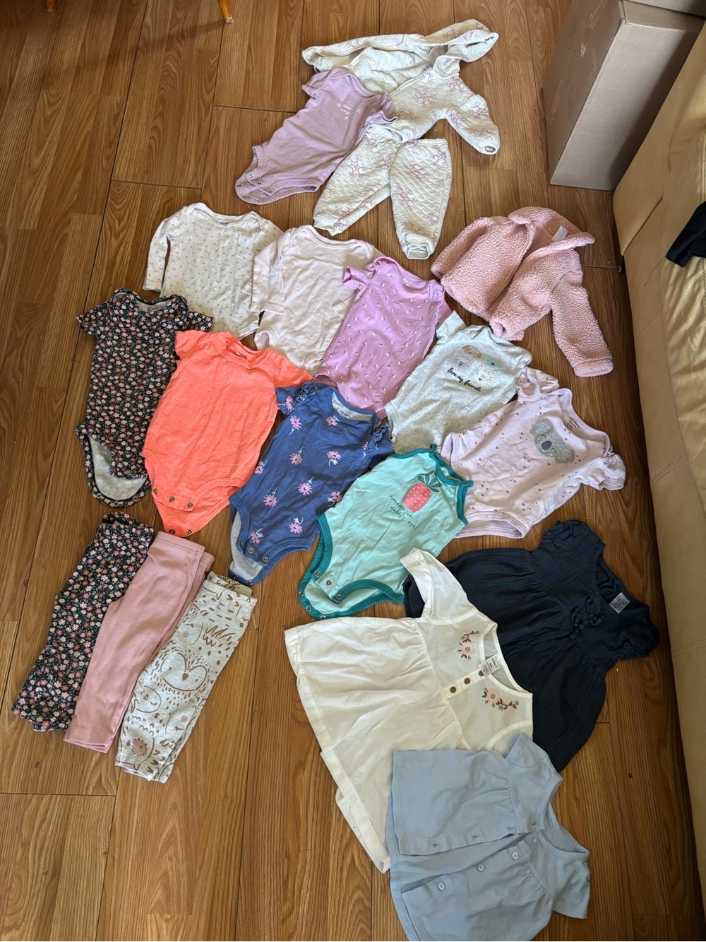 6/9 month carters girls clothing lot